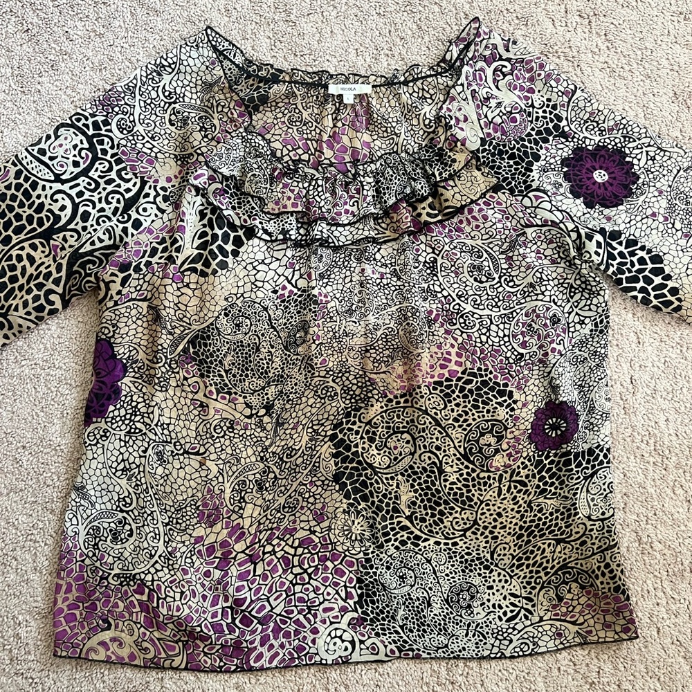 Nicola Sheer Chiffon Blouse